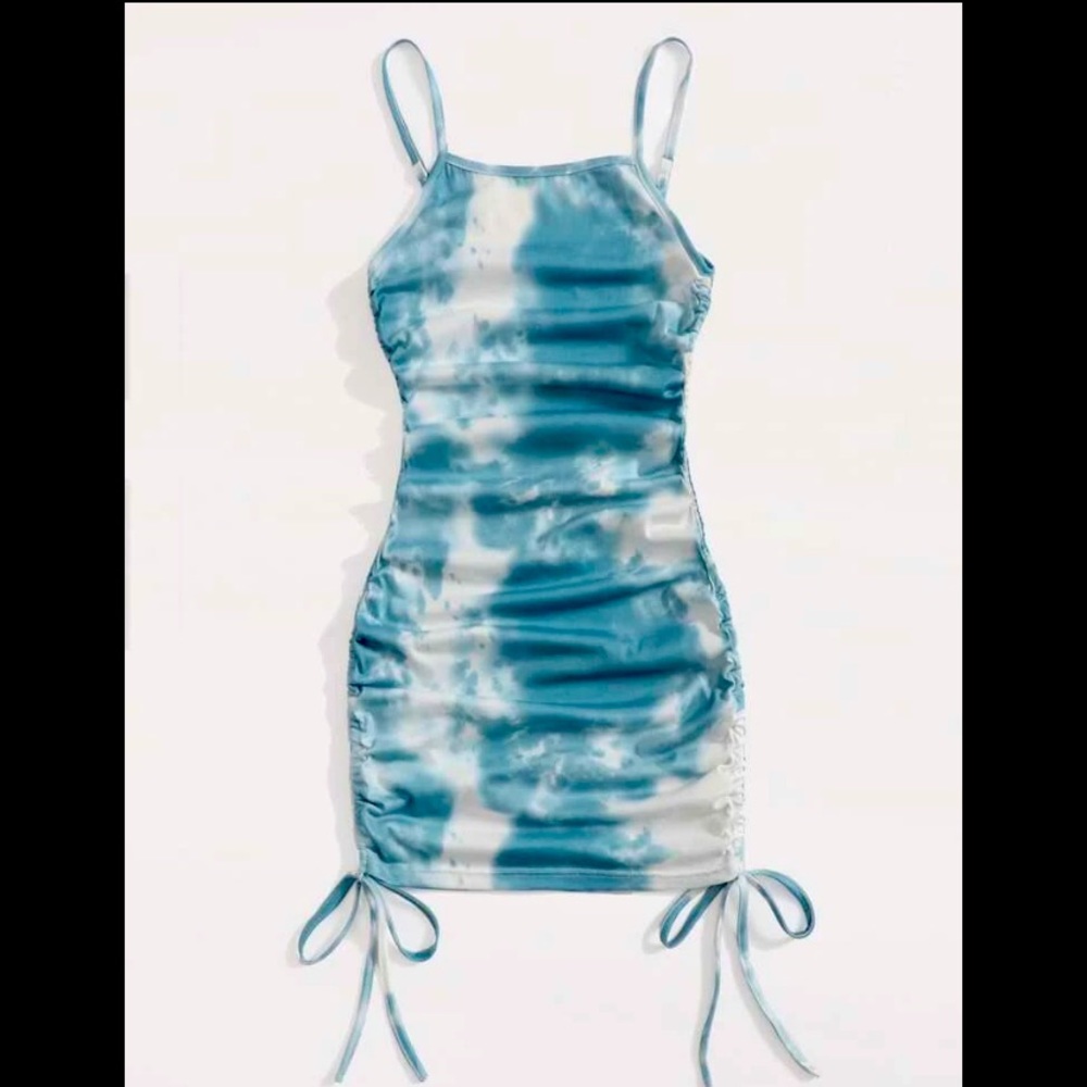 Tie dye bodycon cami dress